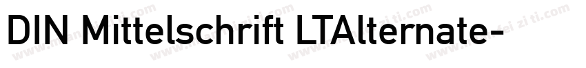 DIN Mittelschrift LTAlternate字体转换